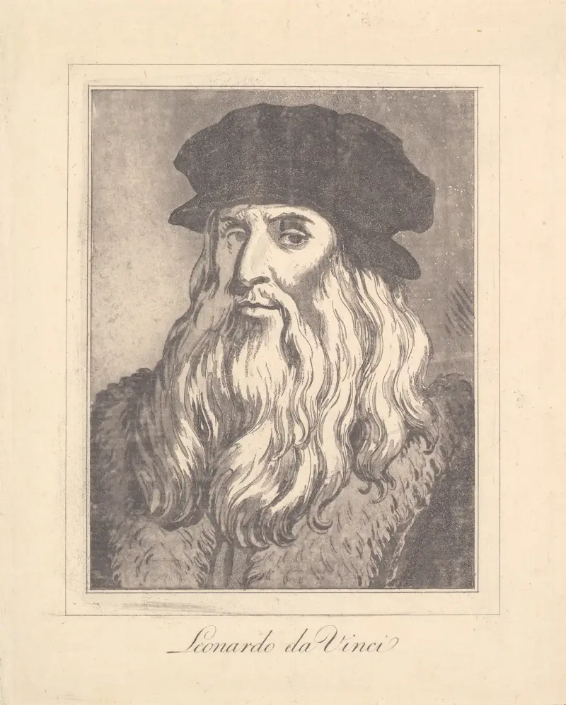 Karikaturen von Leonardo da Vinci, Taf. 02 von Wenceslaus Hollar