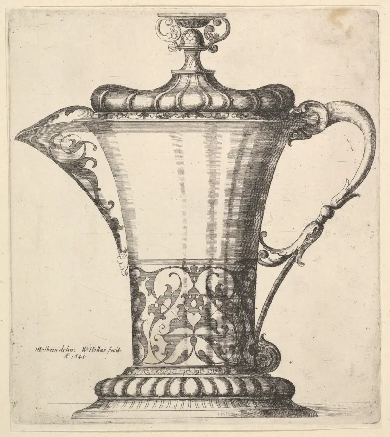 Jug with wide spout av Wenceslaus Hollar