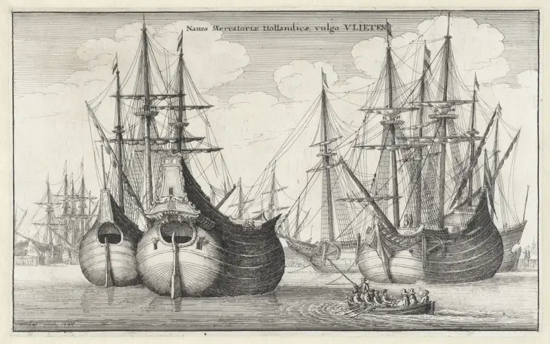 Naues Mercantoriæ Hollandicæ, vulgo VLIETEN av Wenceslaus Hollar