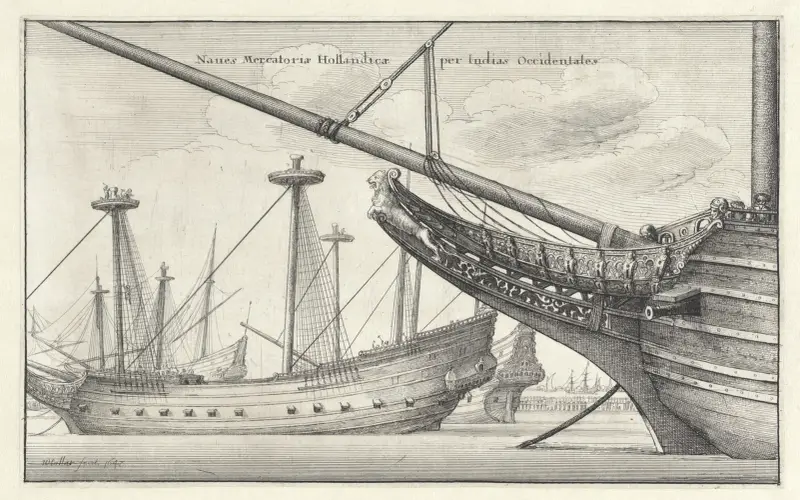 Naues Mercatoriæ Hollandicæ per Indias Occidentales von Wenceslaus Hollar
