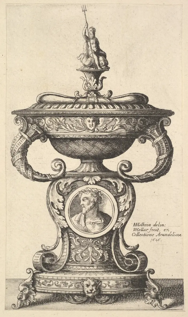 Zweihenkelige Tasse von Wenceslaus Hollar