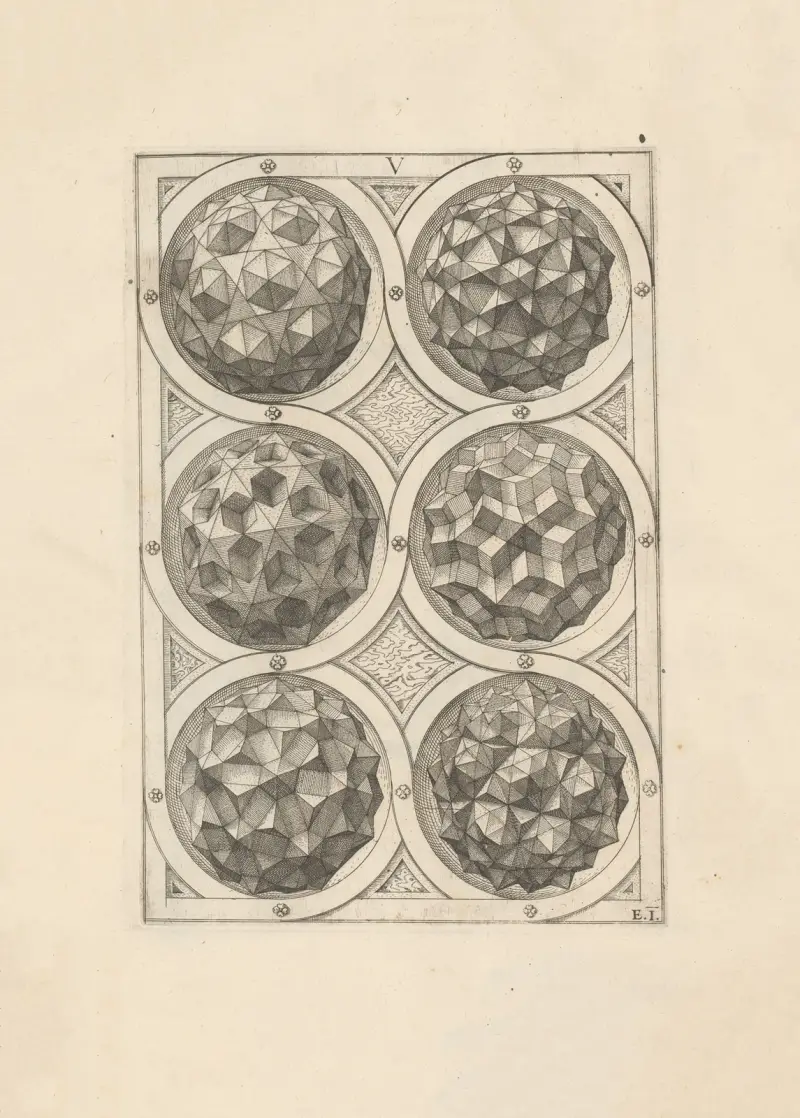 Perspectiva Corporum Regularium (Perspective of regular solids) Pl.20 av Wenzel Jamnitzer