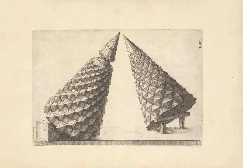 Perspectiva Corporum Regularium (Perspective of regular solids) Pl.39 av Wenzel Jamnitzer