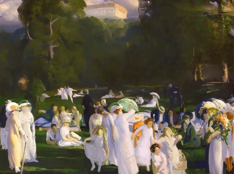 Červnový den, George Wesley Bellows