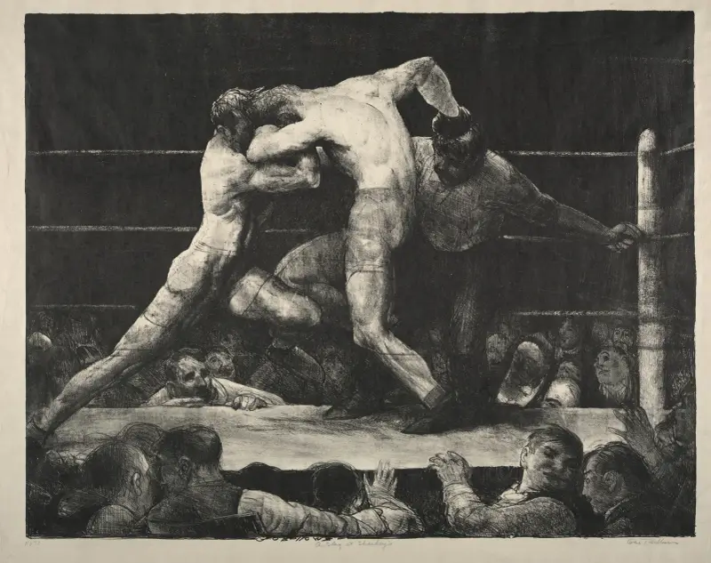 A Stag at Sharkey’s av George Wesley Bellows