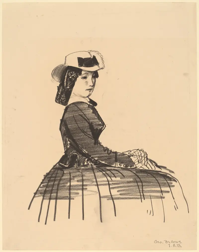 En irländsk flicka av George Wesley Bellows