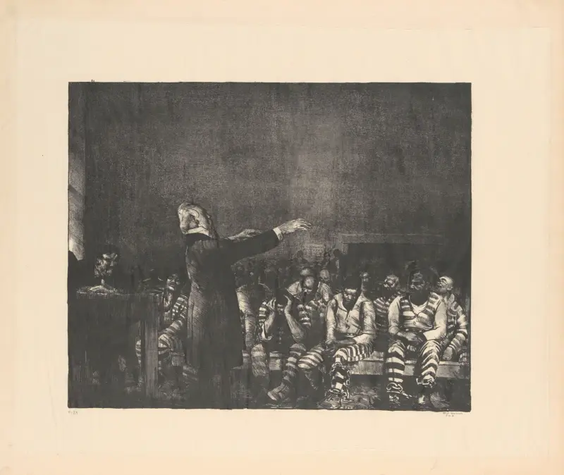 Benediction in Georgia av George Wesley Bellows