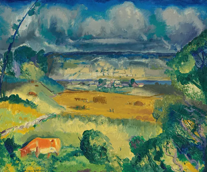 Moln och äng av George Wesley Bellows