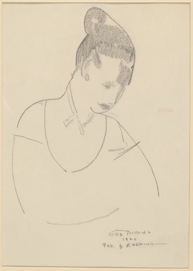 Elsie Speicher (verso) av George Wesley Bellows