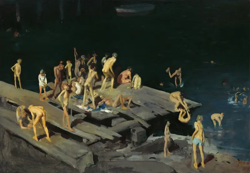 Fyrtiotvå barn av George Wesley Bellows