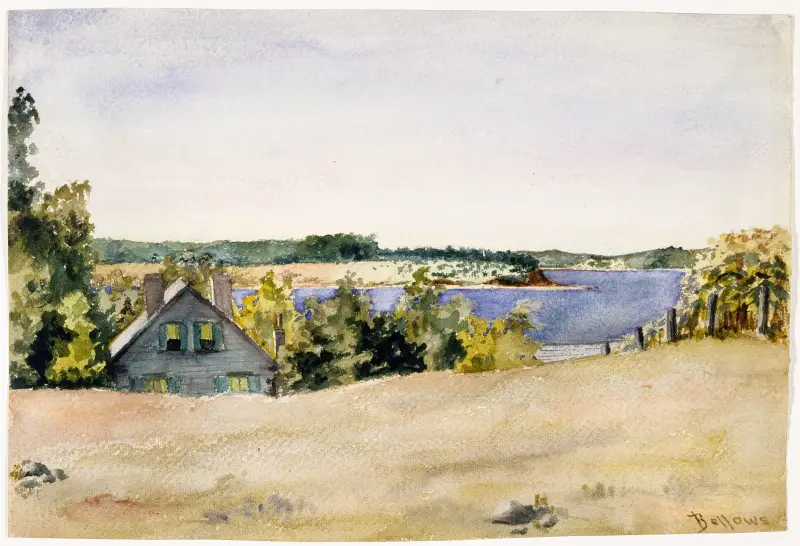 Gardiners Bay från Sag Harbor av George Wesley Bellows