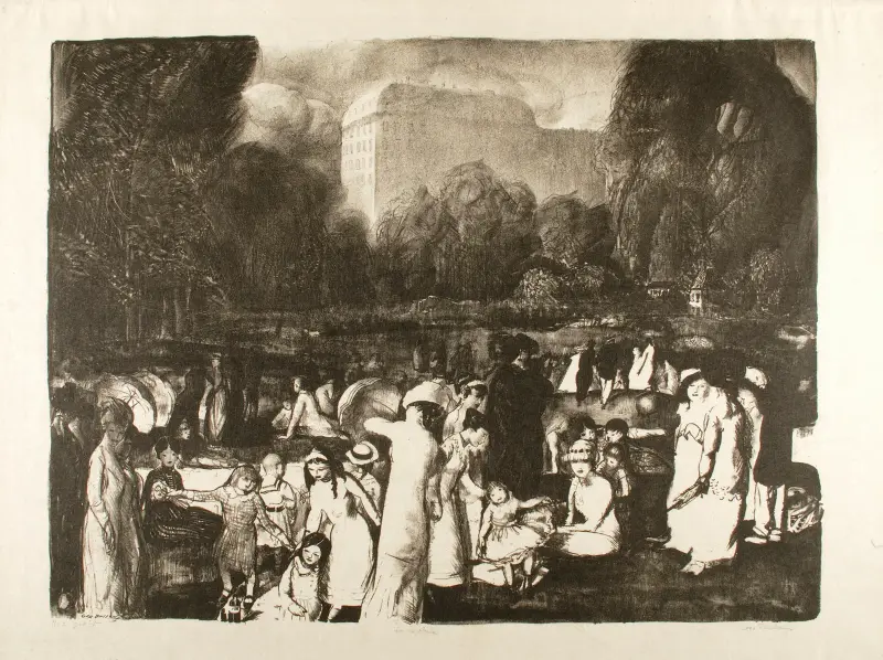 I parken av George Wesley Bellows