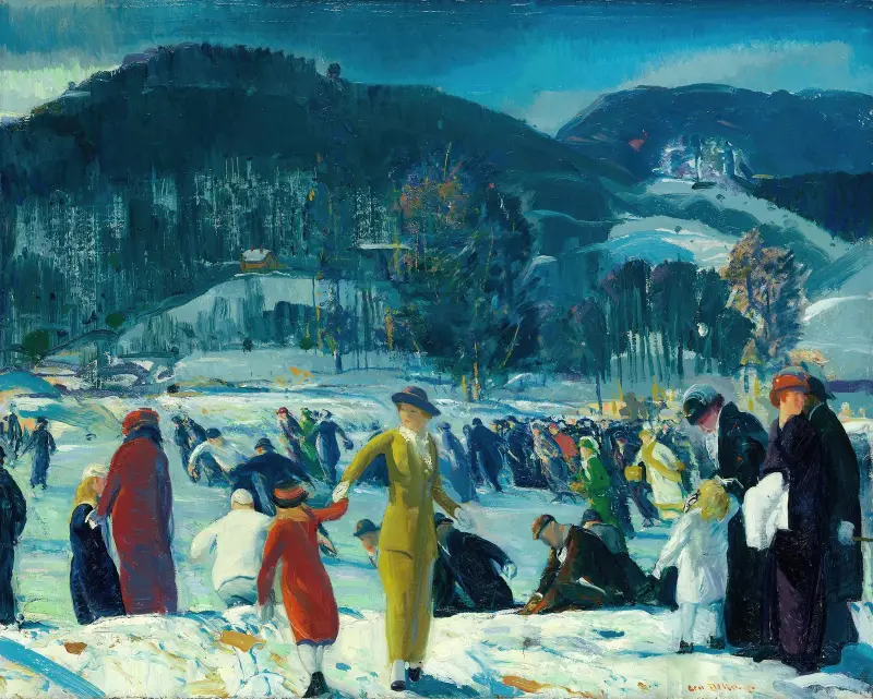 Vinterkärlek av George Wesley Bellows
