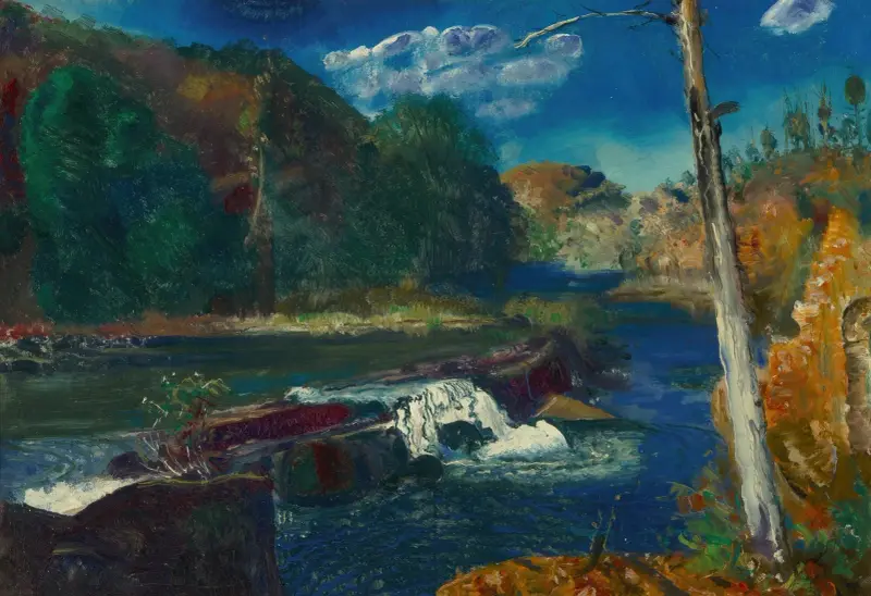Mill Dam av George Wesley Bellows