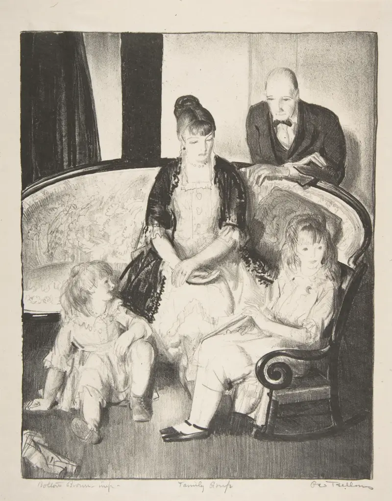 Min familj, andra stenen av George Wesley Bellows