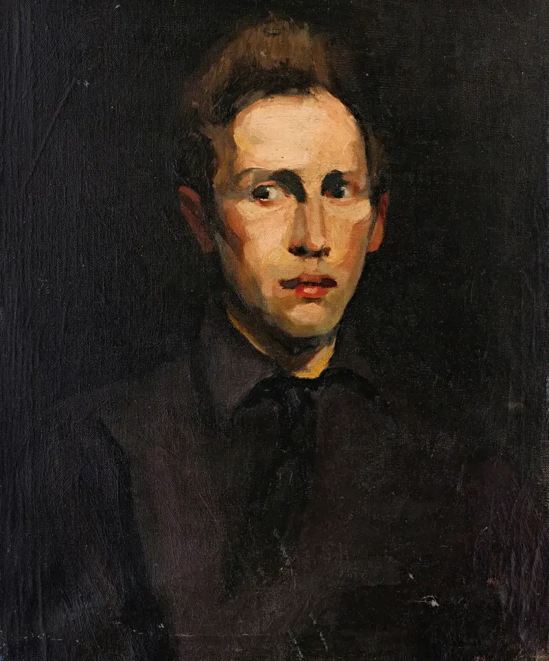 Portrait Of A Young Man av George Wesley Bellows