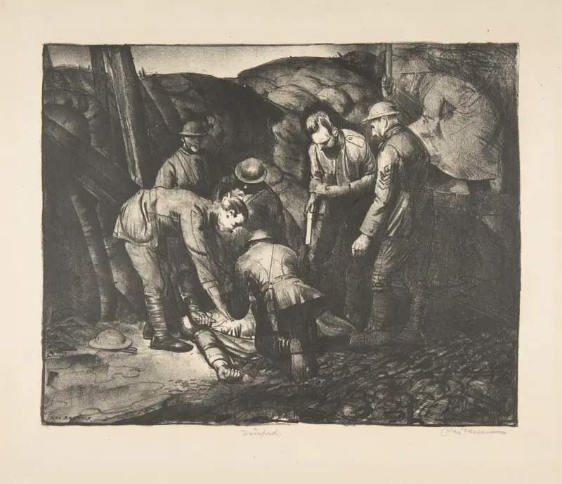 Skjuten av George Wesley Bellows