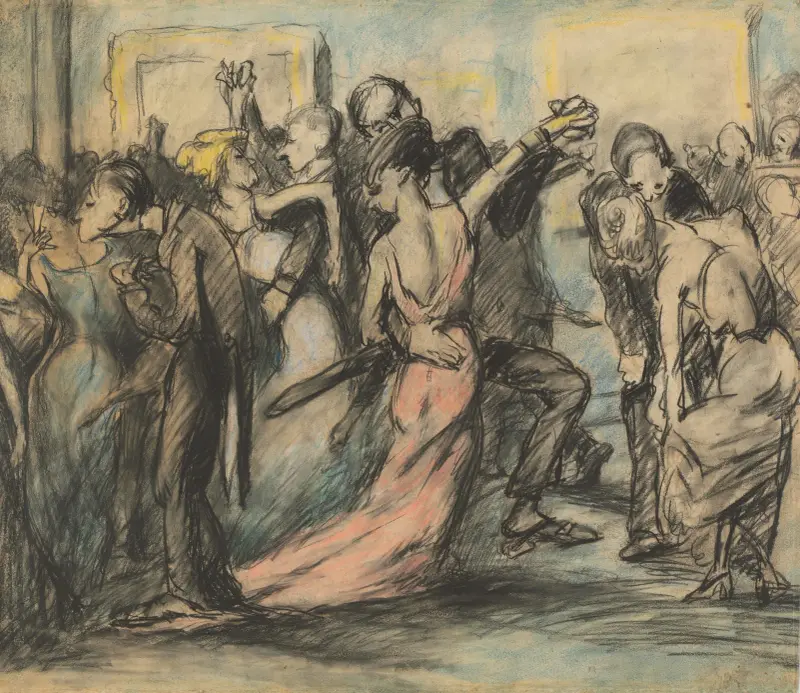 Society Ball (verso) av George Wesley Bellows