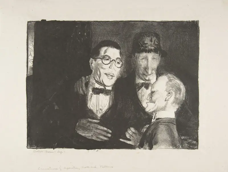 Speicher, Kroll, and Bellows av George Wesley Bellows