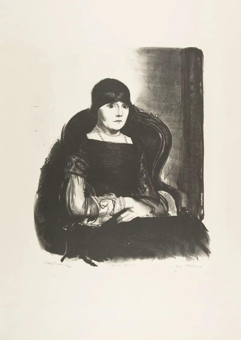 Studie, Mrs. R. av George Wesley Bellows