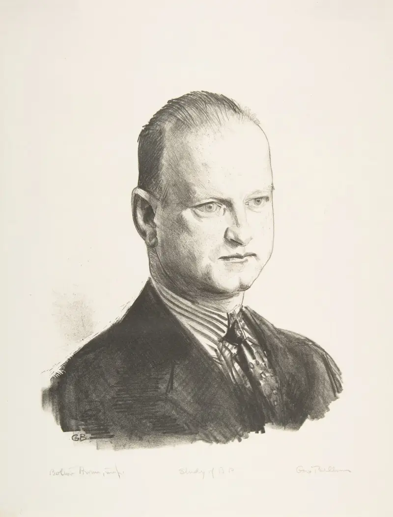 Study of B.P. av George Wesley Bellows