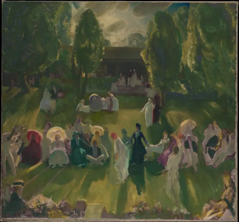 Tennis i Newport av George Wesley Bellows