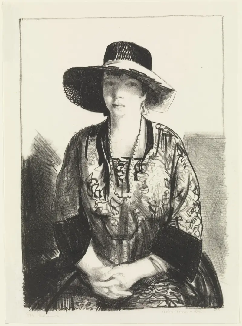 The Black Hat av George Wesley Bellows