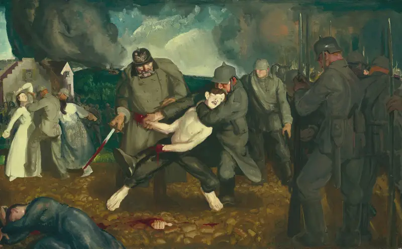 Tyskarna anländer av George Wesley Bellows