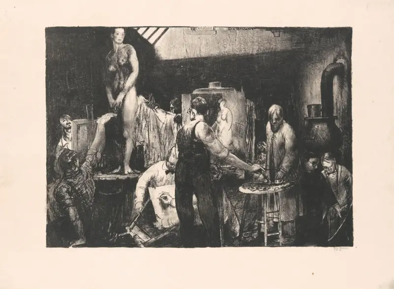 The Life Class, Second Stone von George Wesley Bellows