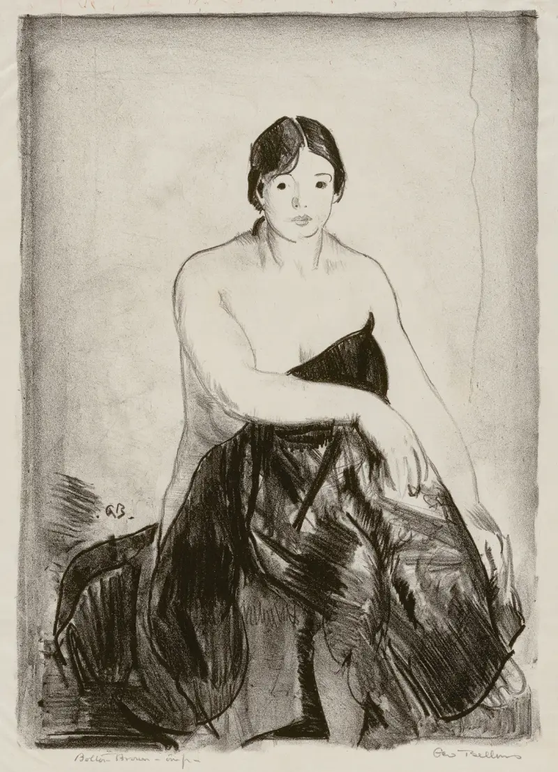 Modellen, andra stenen av George Wesley Bellows