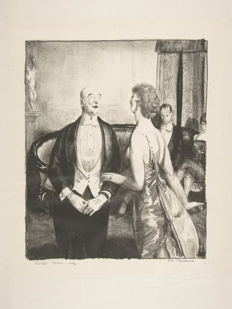The Parlor Critic av George Wesley Bellows