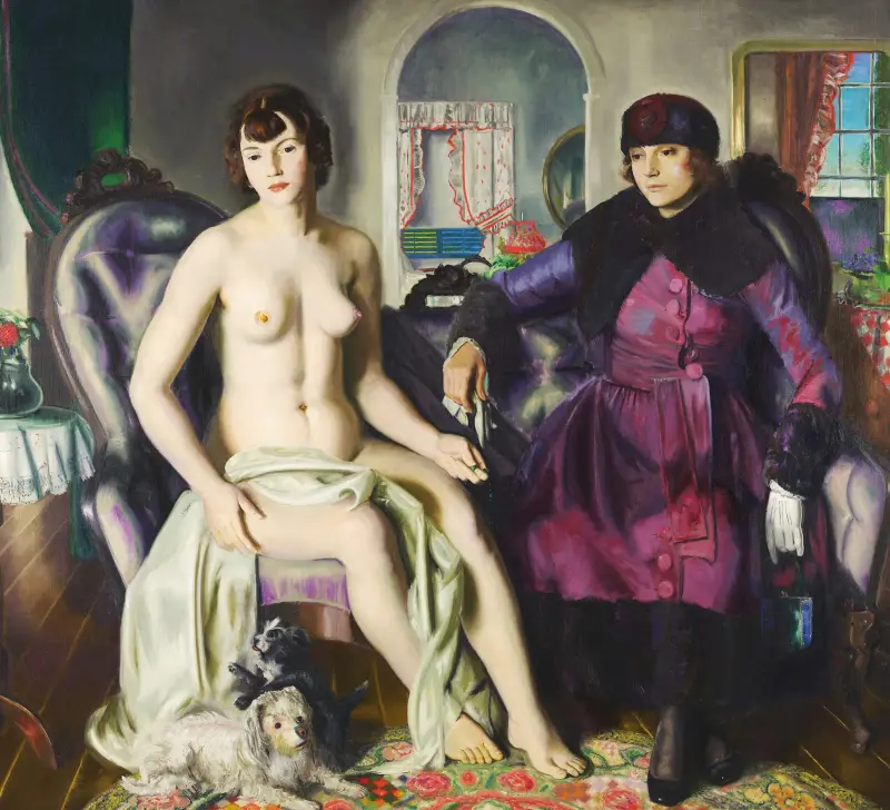 Zwei Frauen von George Wesley Bellows