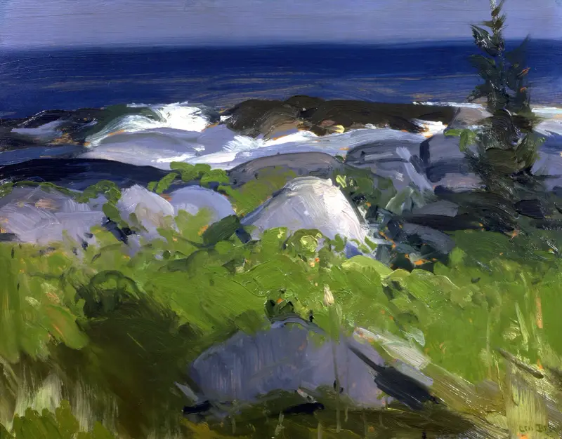 Vine Clad Shore–Monhegan Island av George Wesley Bellows