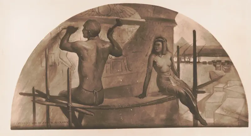 Egyptské hieroglyfy, John White Alexander