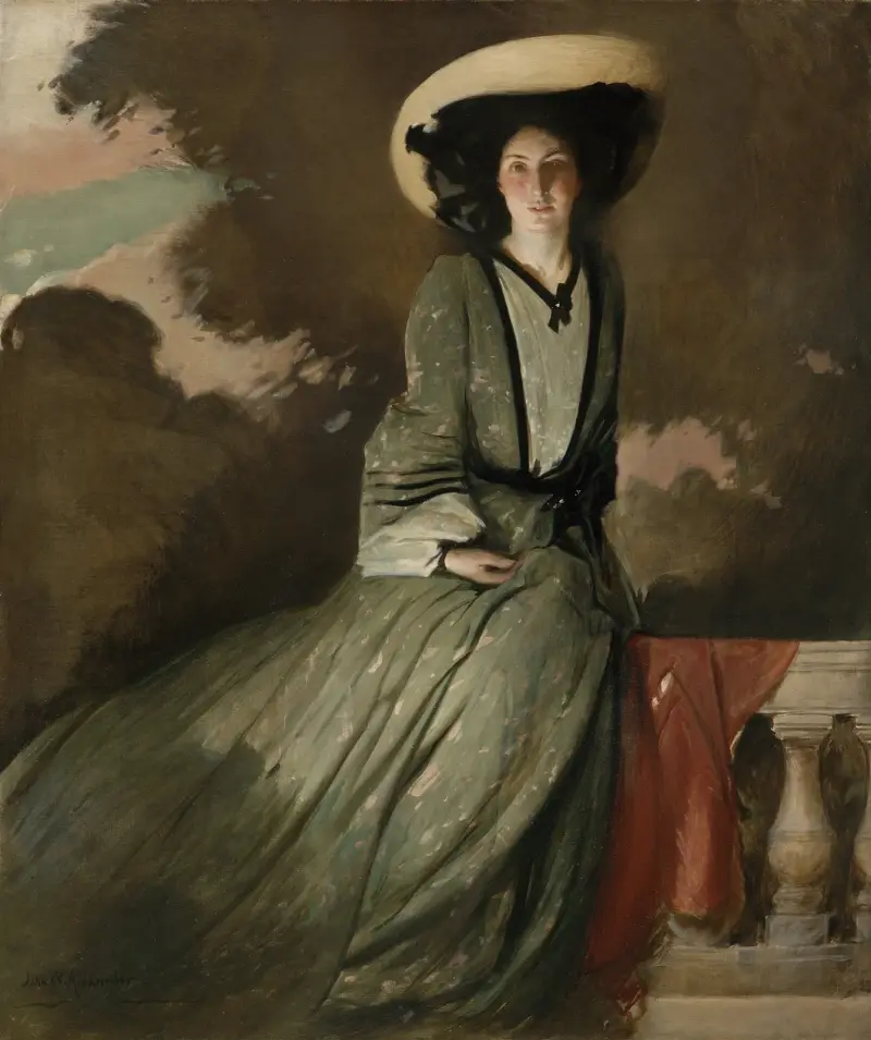 Portrait of Mrs. John White Alexander av John White Alexander