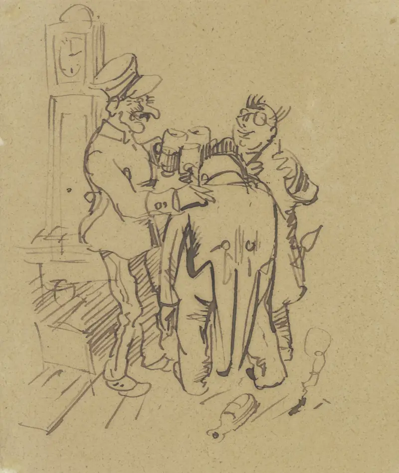 Herr Knopp på värdshuset av Wilhelm Busch