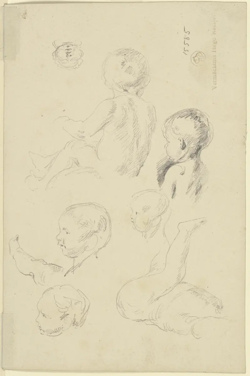 Seven studies of small children av Wilhelm Busch