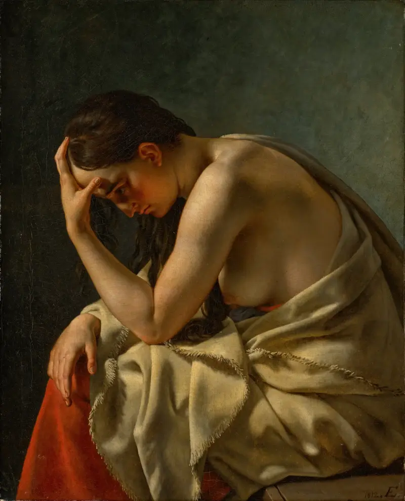 Studie av en kvinna av Christoffer Wilhelm Eckersberg