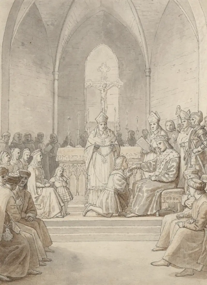 Die Stiftung des Elefantenordens, 1840 – Nr. 2 von Christoffer Wilhelm Eckersberg