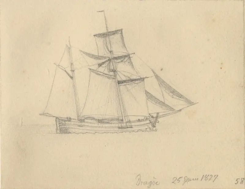 Ein Boot von Christoffer Wilhelm Eckersberg