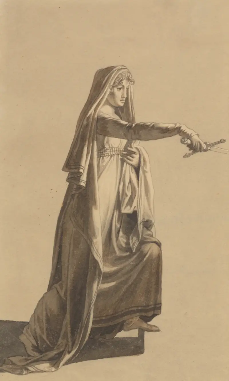 Figur från Oehlenschlägers Hakon Jarl av Christoffer Wilhelm Eckersberg