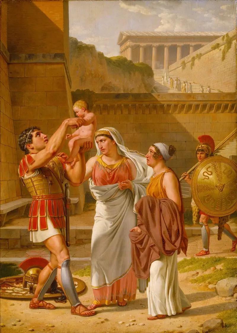 Hektors avsked till Andromache av Christoffer Wilhelm Eckersberg