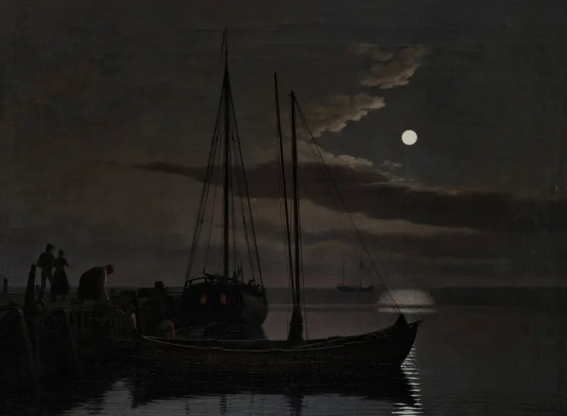 Měsíční krajina, Christoffer Wilhelm Eckersberg