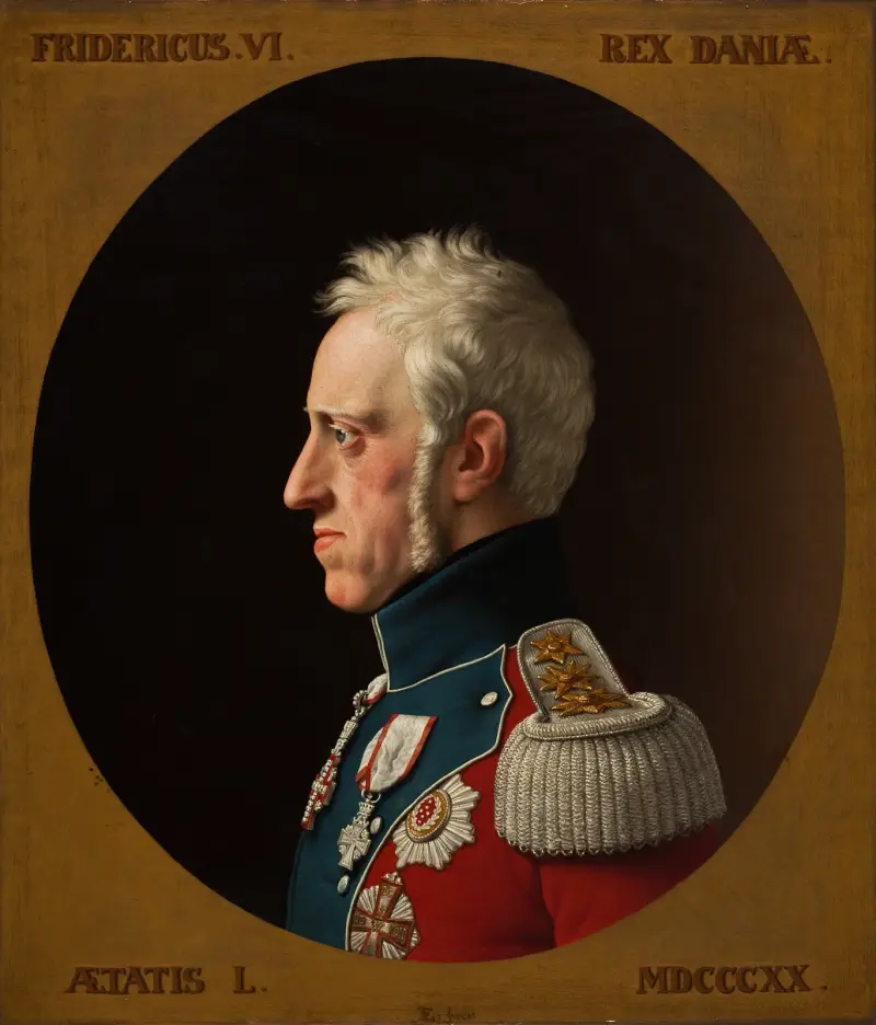 Porträtt av Frederik VI av Christoffer Wilhelm Eckersberg