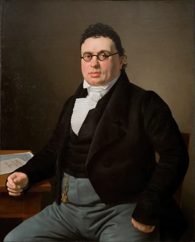 Porträtt av köpmannen Joseph Raphael av Christoffer Wilhelm Eckersberg