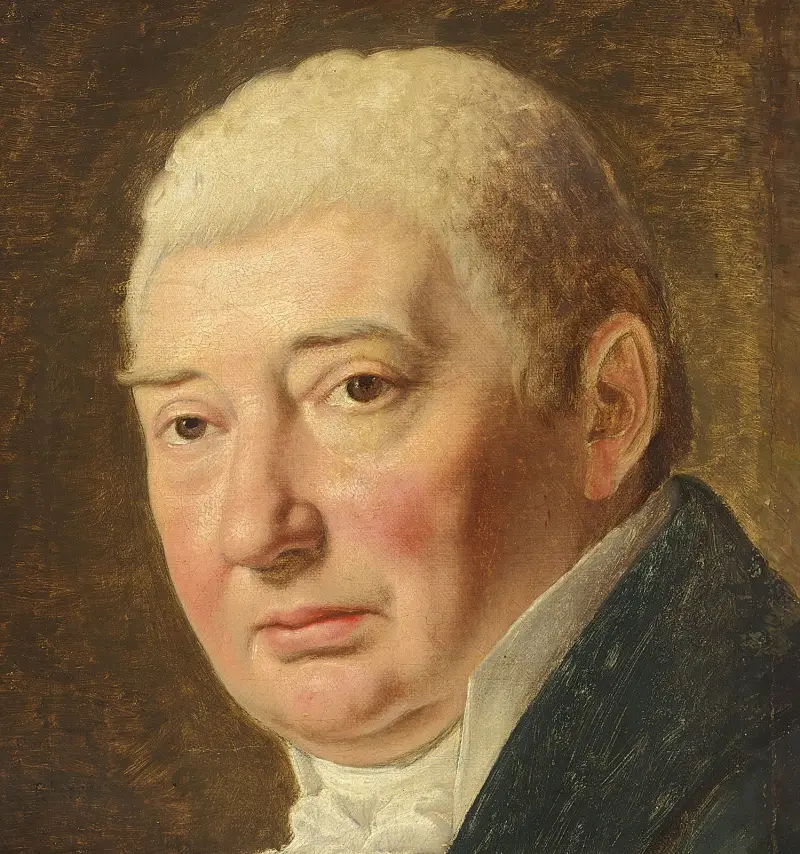 Studie till porträtt av köpman Schmidt av Christoffer Wilhelm Eckersberg