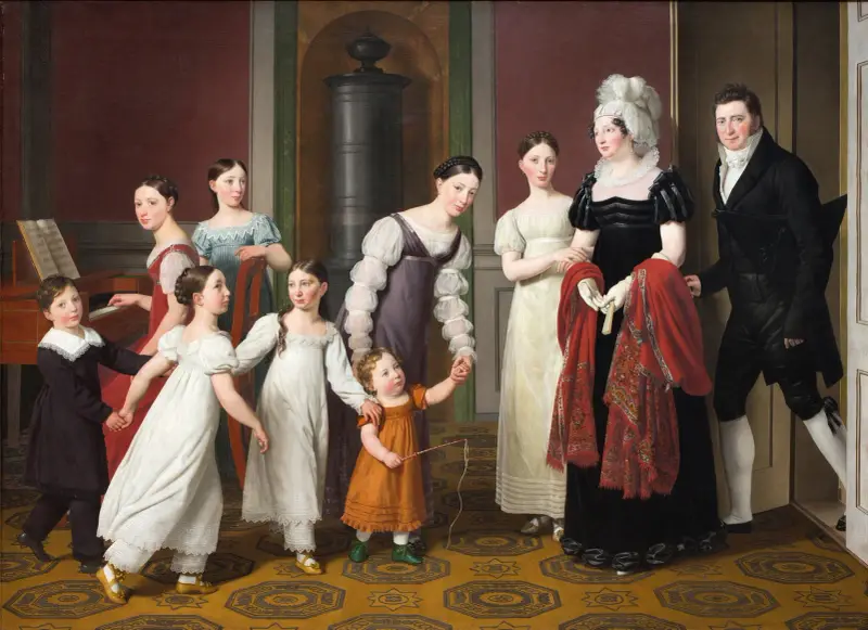 The Nathanson Family av Christoffer Wilhelm Eckersberg