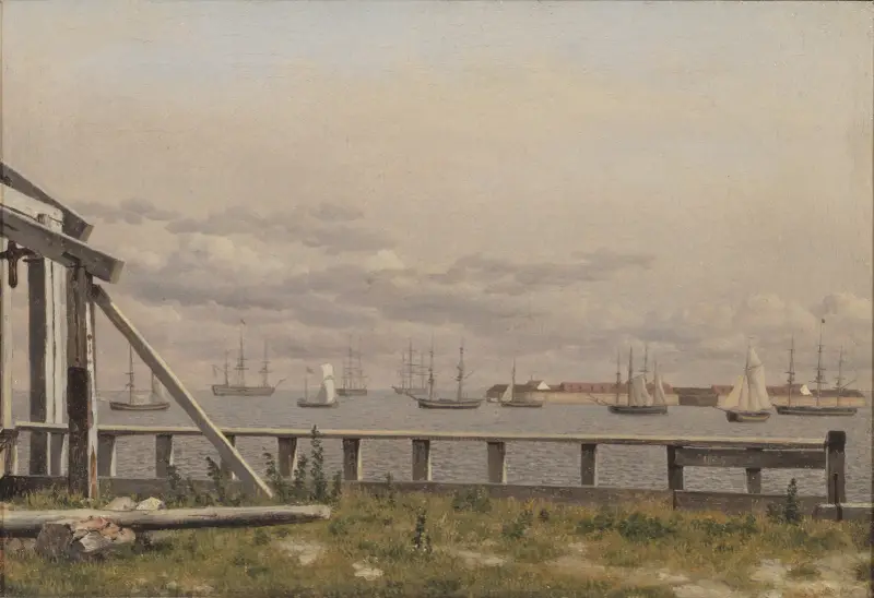 Utsikt från kalkugnarna i Köpenhamn av Christoffer Wilhelm Eckersberg