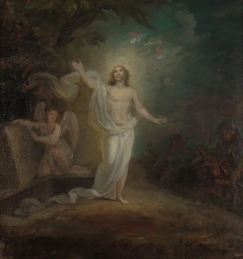 Resurrection Of Christ, Altarpiece Sketch av Robert Wilhelm Ekman