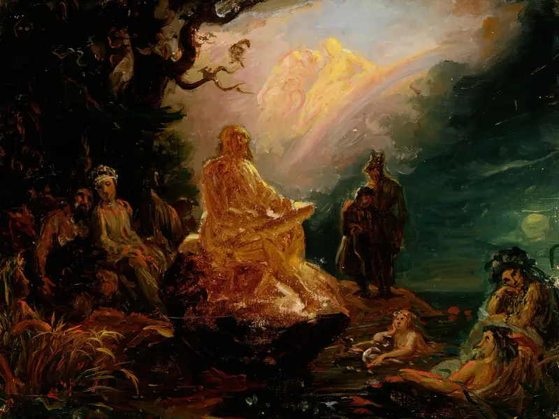 Väinämöinen’s Call, Sketch av Robert Wilhelm Ekman